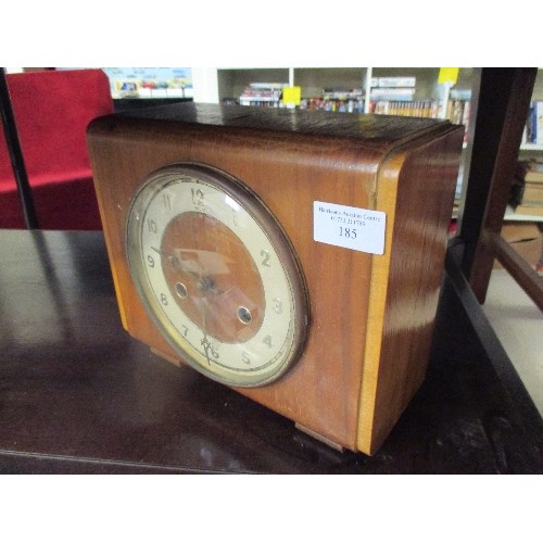 95 - CHIMING MANTLE CLOCK WITH KEY BY 