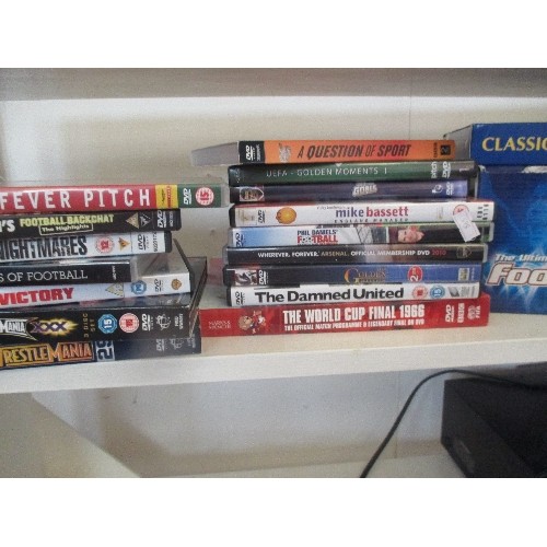 101 - QUANTITY OF FOOTBALL THEMED DVD'S INC BOX SETS 