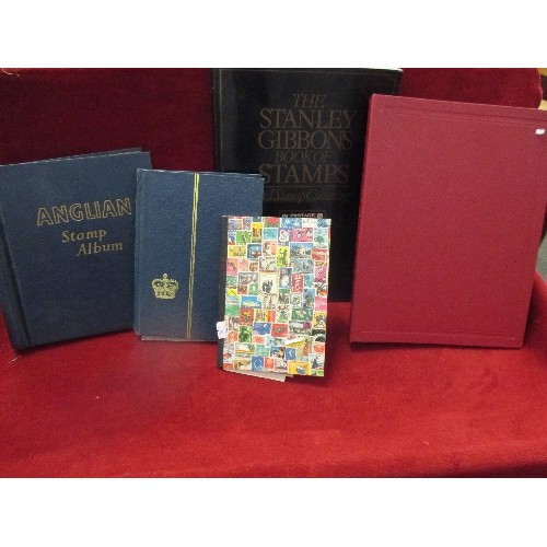 87 - ALBUMS OF STAMPS & STANLEY GIBBONS STAMP COLLECTING BOOK