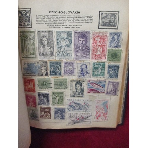 87 - ALBUMS OF STAMPS & STANLEY GIBBONS STAMP COLLECTING BOOK