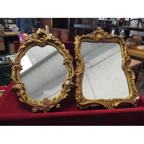 104 - 2 ORNATE GILT FRAMED MIRRORS