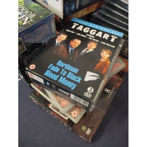 133 - JOB LOT OF DVD BOX SETS INCLUDING TAGGART, THE PROFESSIONALS, TITANIC ETC