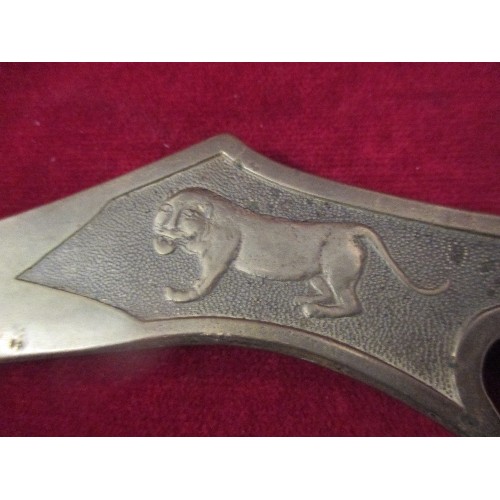 119 - INDIAN BRASS CEREMONIAL KNIFE