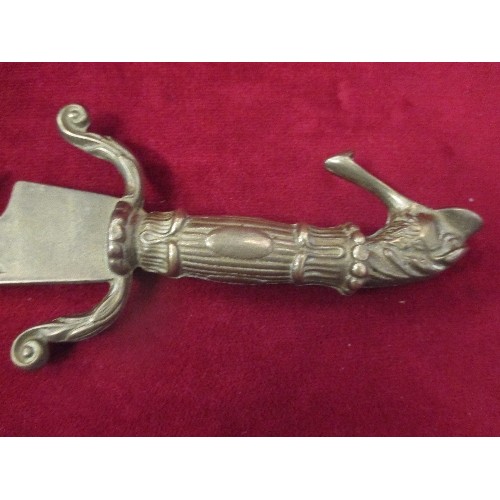 119 - INDIAN BRASS CEREMONIAL KNIFE