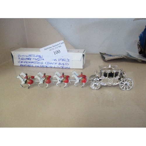 100 - LESNEY SMALL SCALE CORONATION COACH & HORSES