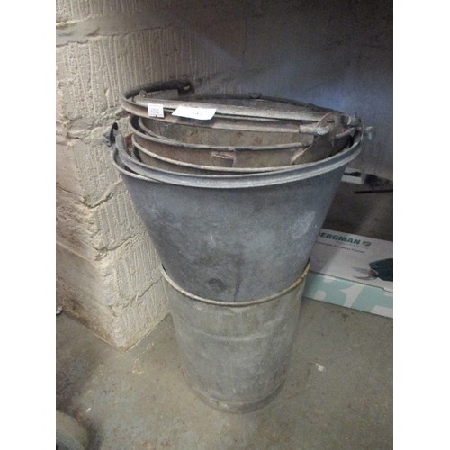 142 - 6 GALVANISED BUCKETS