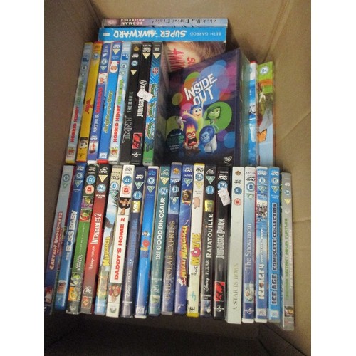 137 - BOX OF ASSORTED DVDS