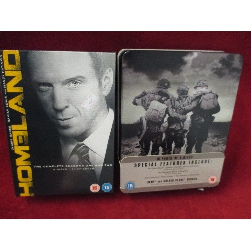 165 - BAND OF BROTHERS & HOMELAND DVD BOX SETS