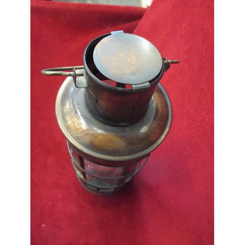 216 - COPPER OIL LANTERN