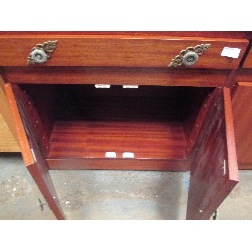 342 - PAIR OF TEAK SIDE CABINETS WITH DRAWERS