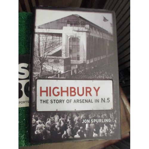 369 - FOOTBALL BOOKS -  ENGLAND PLAYER BY PLAYER,  HIGHBURY THE STORY OF ARSENAL IN N.5,  THE SPORT BOOK (... 