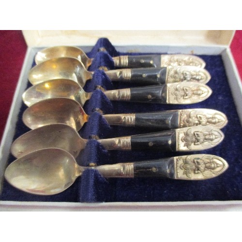 221 - BOXED SET OF THAILAND SUGAR SPOONS