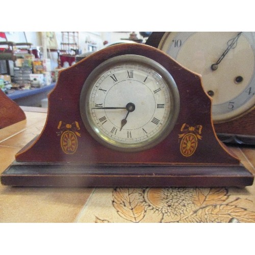 231 - 3 VINTAGE MANTLE CLOCKS WITH KEYS