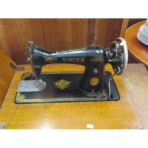 374 - VINTAGE SINGER TREADLE SEWING MACHINE - SERIAL NUMBER FOR 1939