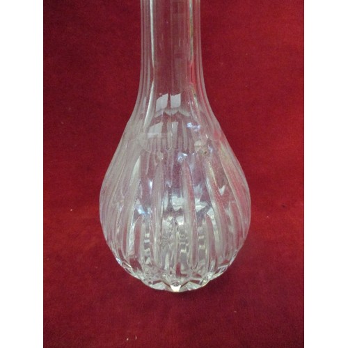 244 - ROYAL DOULTON HEAVY CRYSTAL GLASS DECANTER WITH STOPPER