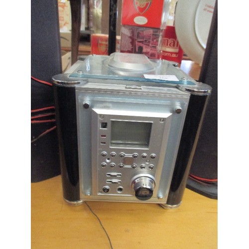 268 - SMALL RADIO/CD PLAYER WITH SPEAKERS