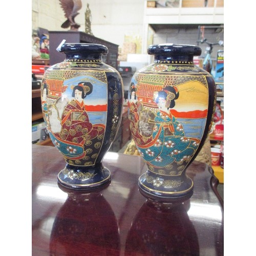 297 - PAIR OF CIRCA 1930'S JAPANESE SATSUMA  VASES