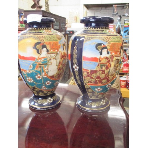 297 - PAIR OF CIRCA 1930'S JAPANESE SATSUMA  VASES