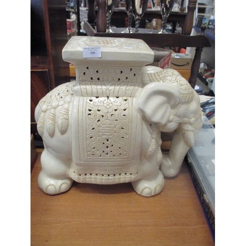 308 - ELEPHANT PLANT STAND 42CM HIGH