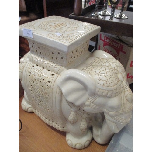 308 - ELEPHANT PLANT STAND 42CM HIGH