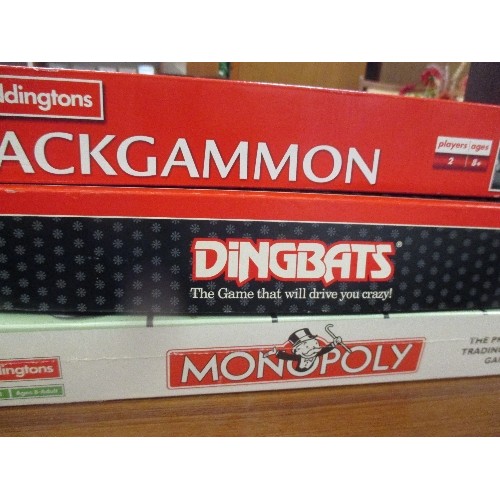 328 - MONOPOLY, DINGBATS & BACKGAMMON GAMES