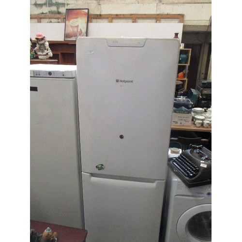 346 - HOTPOINT FRIDGE FREEZER- 60CM X 60CM X 174CM