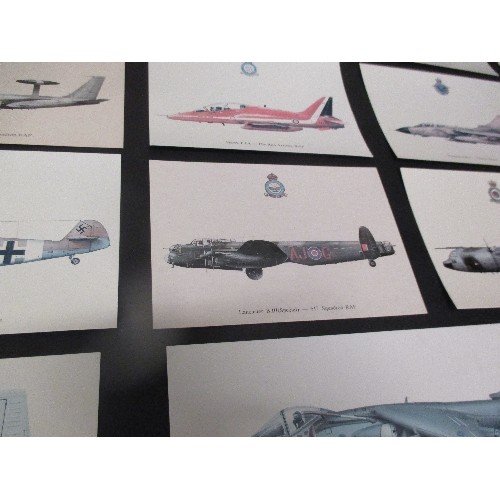 360 - LARGE PICTURE DISPLAY OF FIGHTER AIRCRAFT ON CARD WITH BOARD BACKING - NEEDS GLASS