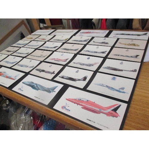 360 - LARGE PICTURE DISPLAY OF FIGHTER AIRCRAFT ON CARD WITH BOARD BACKING - NEEDS GLASS