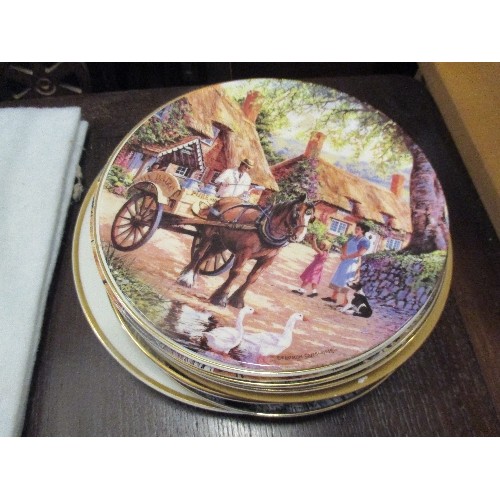 401 - ASSORTED COLLECTORS PLATES, 4 WITH KITTENS, 2 NATIVE AMERICAN INDIAN AND OTHERS