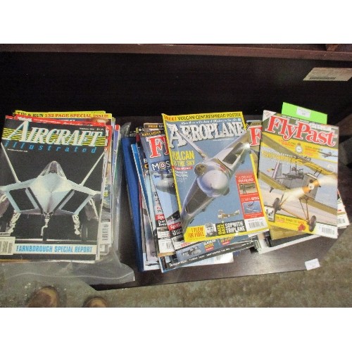 390 - QUANTITY OF AEROPLANE MAGAZINES INCLUDING FLYPAST, AEROPLANE ETC