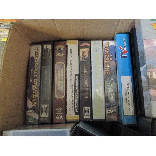 188 - BOX OF TRAIN VIDEOS