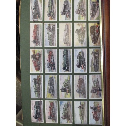 254 - MIXED BOX INCLUDING WILL'S CIGARETTE CARDS OF TRAINS, CHINA ETC