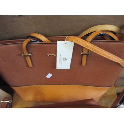 379 - GOOD SELECTION OF QUALITY, MOSTLY LEATHER LADIES BAGS AND HANDBAGS INC KATH KIDSTON RED POLKA DOT PU... 