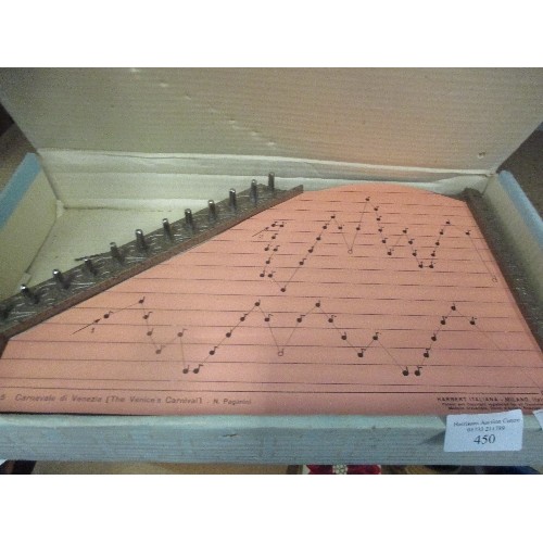 450 - VINTAGE JUNIOR ZITHER BY HARBERT - WITH BOX