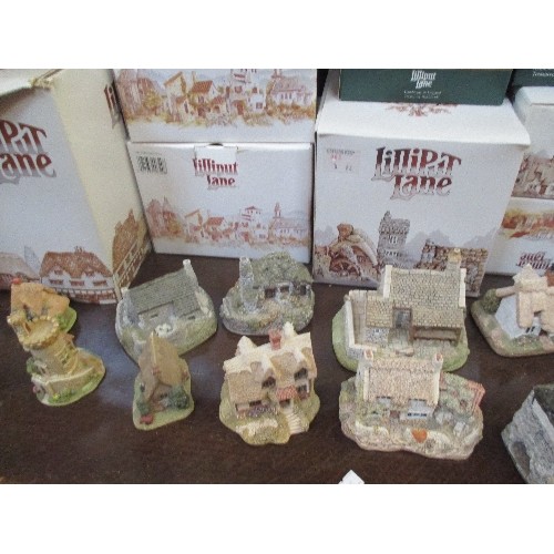 457 - COLLECTION OF LILLIPUT LANE COTTAGES INCLUDING TROUTBECK FARM, PRESTON MILL ETC, ALL WITH ORIGINAL B... 