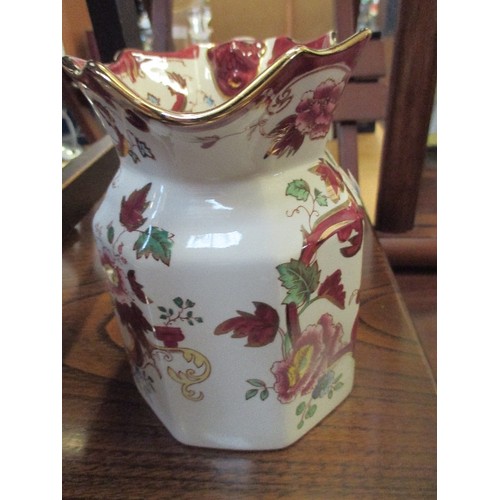 469 - MASONS MANDALAY RED JUG - LARGE SIZE - 16CM HIGH