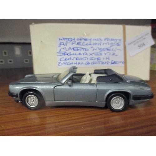 504 - PRECISION MADE MAESTO MODEL JAGUAR XJS V12 CONVERTIBLE IN GOOD COND