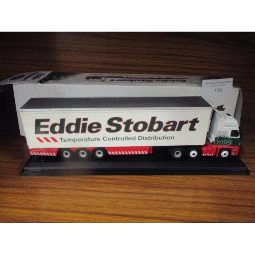 506 - DIE CAST 1:76 SCALE EDDIE STOBART VOLVO FH FRIDGE TRAILER, EMMA JADE, H4663