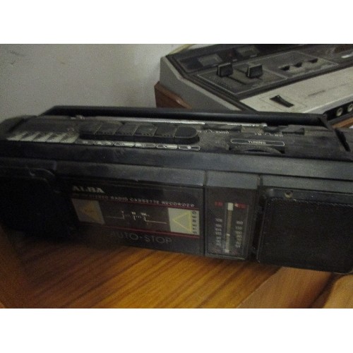 511 - VINTAGE FERGUSON STEREO CASSETTE DECK TOGETHER WITH AN ALBA RADIO CASSETTE REORDER