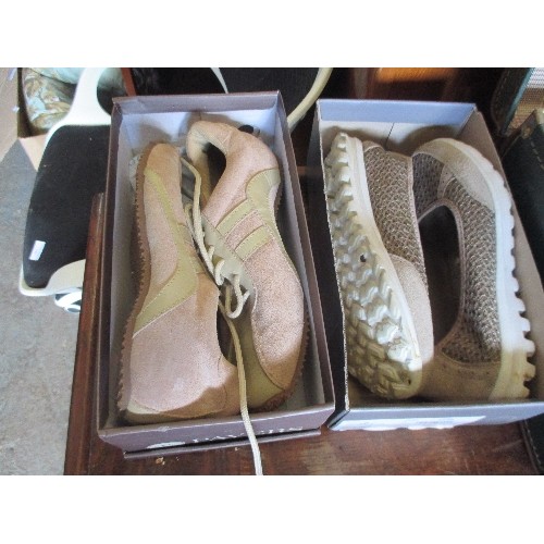 483 - PAIR OF LADIES PAVERS SHOES SIZE 10 AND A PAIR OF LADIES TRAINERS