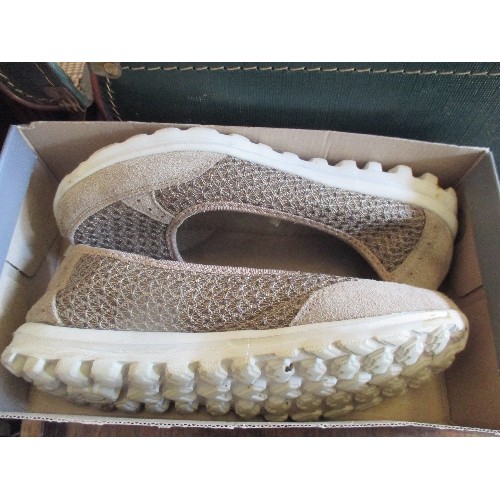 483 - PAIR OF LADIES PAVERS SHOES SIZE 10 AND A PAIR OF LADIES TRAINERS