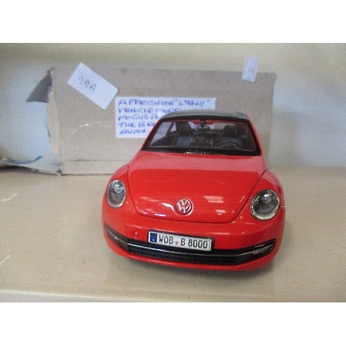 99A - WELLY VOLKSWAGEN BEETLE 2 DOOR SALOON 1/24 SCALE MODEL CAR