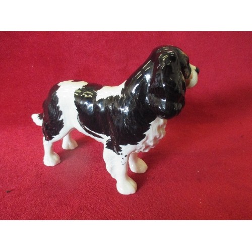 3 - BESWICK KING CHARLES SPANIEL - MARKED TO FEET - 17CM X 14CM