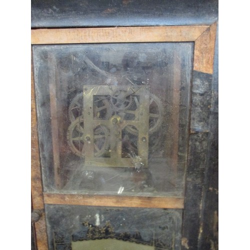 353 - 19TH CENTURY AMERICAN WALL CLOCK BY JEROME & CO NEWHAVEN CONNECTICUT - FOR SPARES OR REPAIR - MISSIN... 