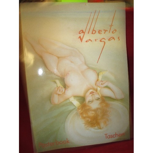 284 - LARGE SIZE ALBERTO VARGAS POSTER BOOK BY TASCHEN, WITH 6 POSTERS - PUBLISHED 1991, BERLIN - BOOK & P... 