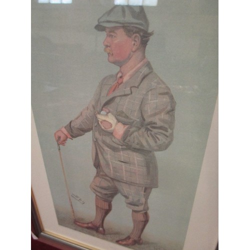 186 - VANITY FAIR PRINT OF A GOLFER 