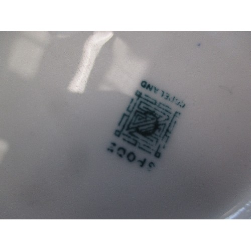 265 - 19TH CENTURY COPELAND SPODE PART DINNER AND TEA SERVICE INCLUDING GRADUATED MEAT PLATES, EGG CUPS, J... 