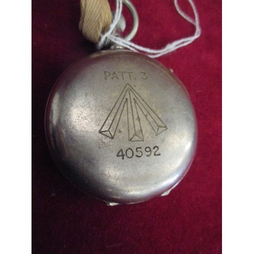 106 - WW2 MILITARY STOPWATCH - SIDEREAL LEMANIA MODEL, BROAD ARROW MARK ON BACK AND 