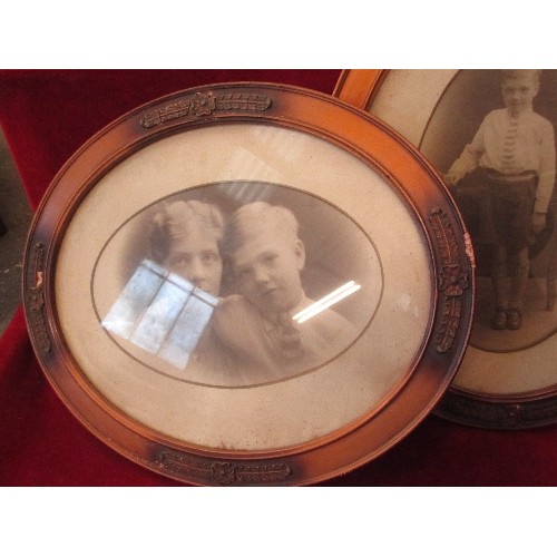 148 - 2 1920'S PHOTOGRAPHS IN ORIGINAL COPPER COLOURED FRAMES - 44CM X 36CM