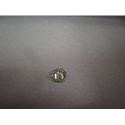 76 - LOOSE ROUND CUT DIAMOND, 0.25 CARAT